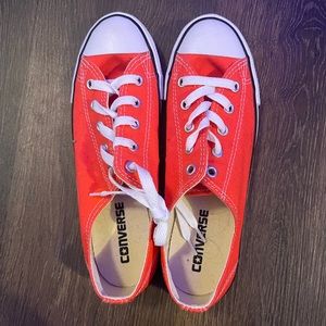 Converse Light Red Low Top Sneakers